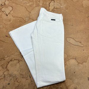 White Frankie B. Low Rise Flare Y2K Jeans